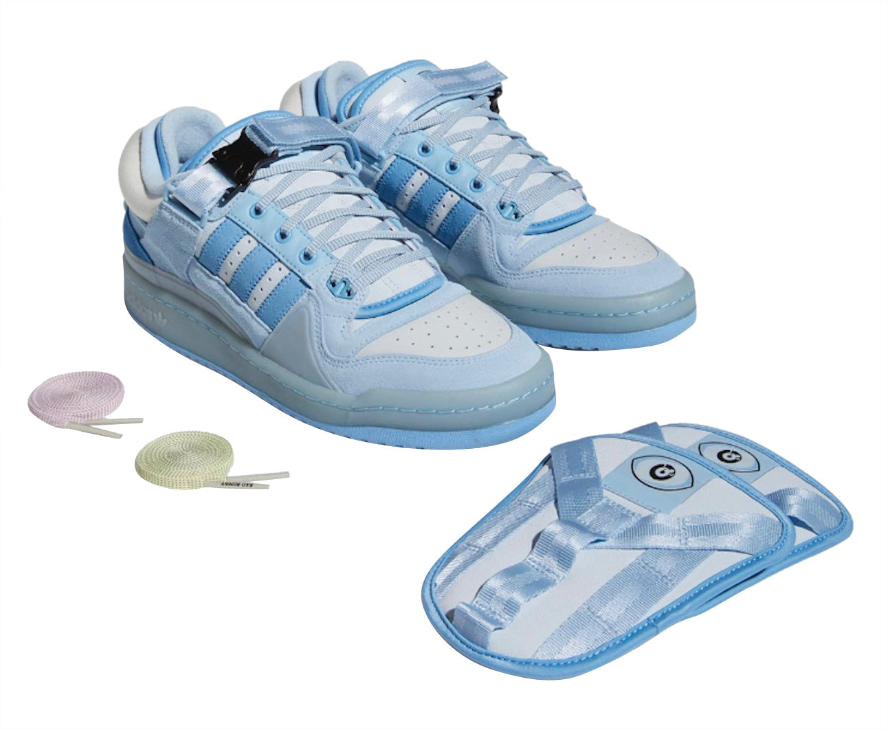 Bad Bunny x adidas Forum Buckle Low Blue Tint